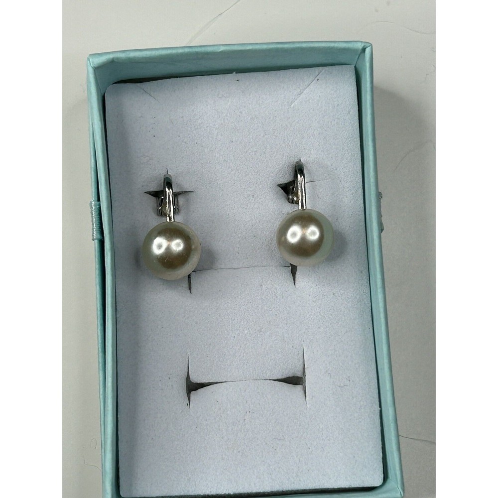 Vintage Marvella Pearl Clip On Gold Tone Earrings